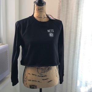 Brooklyn nets cropped shirt